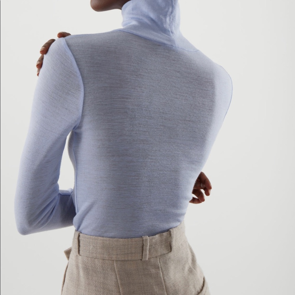 COS Fuchsia Slim Turtleneck Sweater - Picture 2 of 7